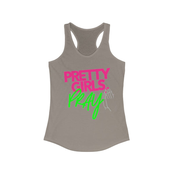 Pretty Girls Pray Women's Racerback Tank