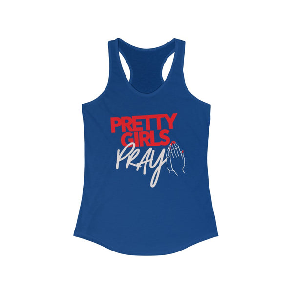 Pretty Girls Pray Women's Racerback Tank