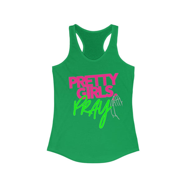 Pretty Girls Pray Women's Racerback Tank