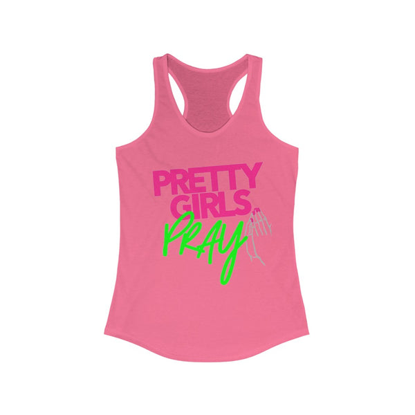 Pretty Girls Pray Women's Racerback Tank