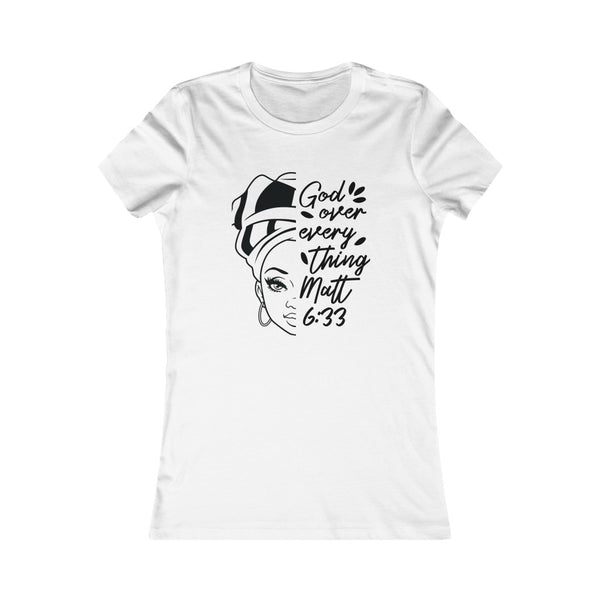 God Over Everything Fitted Tee