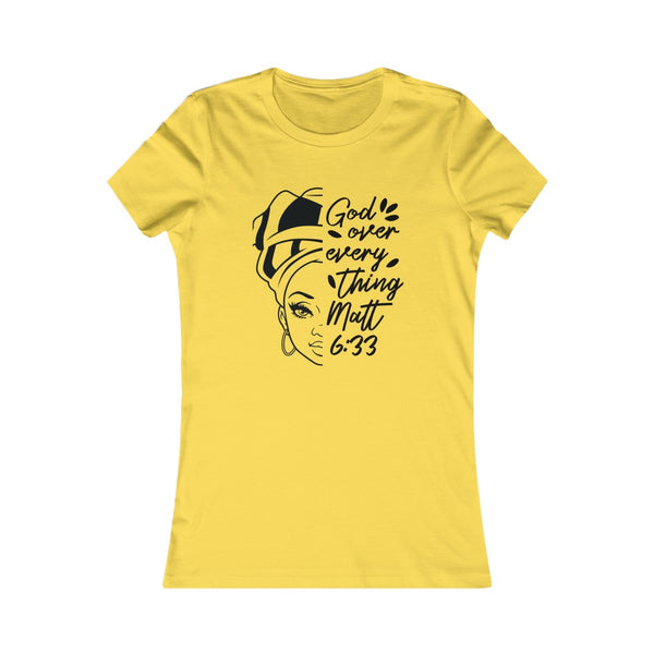 God Over Everything Fitted Tee