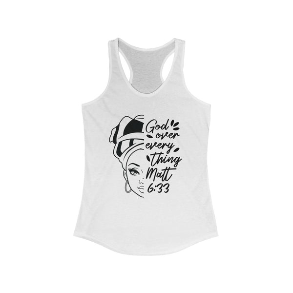 God Over Everything Women's Racerback Tank