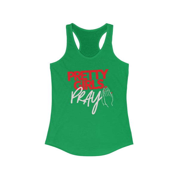 Pretty Girls Pray Women's Racerback Tank