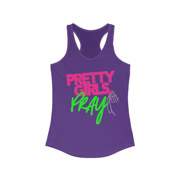 Pretty Girls Pray Women's Racerback Tank