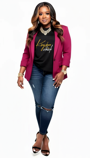 Kingdom Chick Unisex Jersey Short Sleeve Tee | Faith-Based Christian Graphic T-Shirt