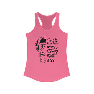 God Over Everything Women's Racerback Tank