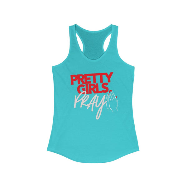 Pretty Girls Pray Women's Racerback Tank