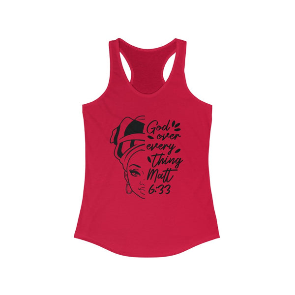 God Over Everything Women's Racerback Tank