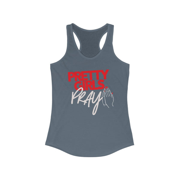 Pretty Girls Pray Women's Racerback Tank