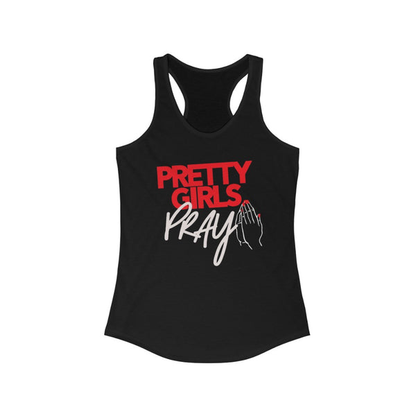 Pretty Girls Pray Women's Racerback Tank