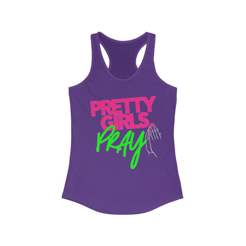 Pretty Girls Pray Women's Racerback Tank